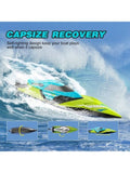 S2 High Speed RC Boats with LED Lights & 2 Batteries, 30 mph Remote Control Boat for Pools and 87676851
