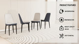 A set of 4 dining chair, modern style chair made of high-quality PU Leather fabric with thick soft W2189P168409