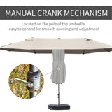 Outdoor beach umbrella/Double-Sided Market Umbrella 54071025