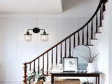 ll Sconces Set of 2 with Clear Glass Shade,Modern ll Sconce, Industrial Indoor ll Light Fixture E26 82306146