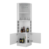 Seattle Bar Cabinet, Eight Bottle Cubbies, Two Large Open Shelves B128P176128
