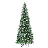 ZNTS 7.5 Feet Artificial Christmas Tree with Pine Cones 87228768