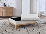 33.86"W Upholstered Wood Base Storage Ottoman With Reversible Lid Coffee Table, Foot Stool Square W3118P283463