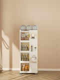 4-Tier Rolling Storage bookcase with Wheels, Large Capacity Storage bins, Mobile Multifunction 32662440