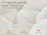 Faux Fur Folding Saucer Chair, Foldable Accent Chair for Adults, Soft Plush Seat, Lightweight & 12121906