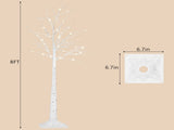 8 FT Lighted Birch Tree Artificial Twig Tree Lamp for Christmas 22917732