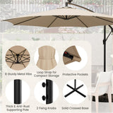 10 Feet Umbrella with LED Lights 52509134