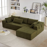 Modern Chenille Upholstered Sectional Couch Set,Modular 108" L Shaped Sectional Living Room W834P240007
