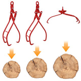 36in 3 Claw Log Grapple for Logging Tongs, Eagle Claws Design Log Tongs Log Grabs, Timber W465103908