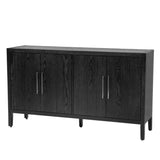 U-STYLE Storage Cabinet Sideboard Wooden Cabinet with 4 Metal handles ,4 Shelves and 4 Doors for WF309061AAB