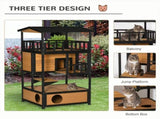 Wooden Cat House 14190426