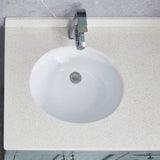 White Oval Undermount Bathroom Sink With Overflow W122549614
