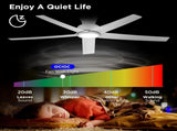 52 inch Ceiling Fans with Lights, Large Air Volume Ceiling Fans with Reversible Quiet DC Motor and 31264744
