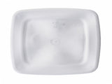 (4 pack)Plastic Laundry Hamper, Flexible Square, Breathable with Handles, White (Shipment from 37294512