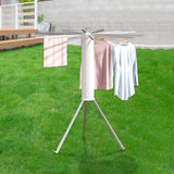 ZNTS Space-Efficient & Rustproof Design Clothes Drying Rack,Aluminum Rod Summer Clothes Drying Rack,Small W1779P166825