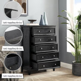 Modern 5 Drawers Dresser 5 Drawers Cabinet,Chest of Drawers Closet Organizers and Clothes W2275P149804