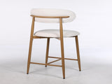 Counter Height Bar Stools Set of 2, Upholstered Counter Stools Modern Barstools with Metal Legs for 92612452