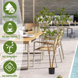 Home iron tree leaves tree bonsai Simulated green plant pot indoor living room home W2945P278471