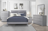 1pc Classic Traditional 2 Drawers Nightstand Gray Finish Bedroom Furniture Wooden Bedside Table B011P233734