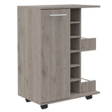 Tennessee Bar Cart, One Cabinet With Division, Six Cubbies For Liquor, Two Shelves B128P176146