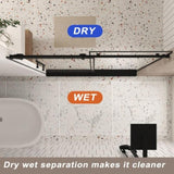 Frameless shower door 60 "W x 76" H, 1/4 " Clear Tempered Glass, Explosion Proof Film, W1675P306962