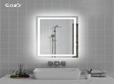 24"x32" LED Bathroom Mirror, Front-Lit and Back-Lit, 3 Color Tem Adjustable, Brightness Memory, 11688856