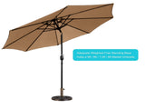 26.5 lbs Outdoor Patio Market Umbrella Base, Patio Umbrella Stand for Yard Garden Poolside in Bronze 02741422