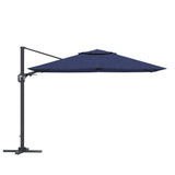 11FT Square Cantilever Patio Umbrella in Navy Blue T3609P333097