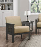 Light Brown Accent Chair 1pc Solid Wood Frame Cushion Back Classic Living Room Furniture Antique B011P175436