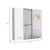 ZNTS 4-Shelf Bathroom Medicine Cabinet with Mirror B06280226