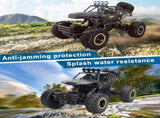 3 Batteries 112 Rock Crawler Rechargeable Off Road Truck 4WD , Metal Shell LED Headlights RC Remote 16356492