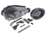 Saginaw Power Steering Pump Bracket Kit & 2 Groove Keyway Pulley Fit for Small Block Chevy 265 283 21425676