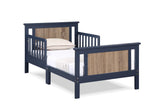 Connelly Reversible Panel Toddler Bed Midnight Blue/Vintage Walnut B02257227