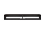 Eco 59" Floating Tv Stand with Two Rectangular Shelves Black Wengue B200P286947