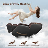 ZNTS Deluxe Massage Chair, Full Body Zero Gravity Recliner with AI Voice Control, SL Track, Bluetooth, W2561P157967