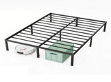 Metal Bed Frame 16 Inch Tall, Heavy Duty Sturdy Mattress Foundation, No Box Spring Needed, Easy to 06997612