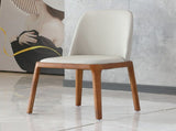 Dining Chairs Set of 2, Modern PU Leather Dining wooden Legs for Living Kitchen Dining Room 66322903