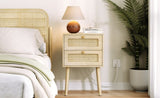 15"W Rattan 2-Drawer Nightstand T3771P351733