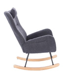 Teddy Upholstered Nursery Rocking Chair for Living Room Bedroom W2069P174789