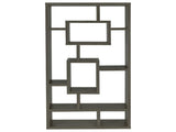 Weathered Grey 10-Shelf Open Back Bookcase B062P153821