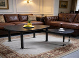 360 degree Rotatable modern Coffee Table for Living Room, solid wood legs with simply assemble W2899P372756
