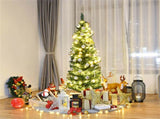 5ft Slim Pencil Christmas Tree - Space-Saving Design for Small Corners, 220 Realistic PVC Branches 72369456