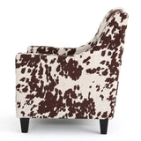 ZNTS Comfy Accent Chair with Tufted Backrest, Bedroom Single Seat Arm Chair with Wooden Legs, Modern Side 59995.00NVLT