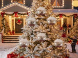 6PCS Set 3.9" Glass Christmas Ornaments Decorative Hanging Balls for Tree & Holiday Party Decor 97954427