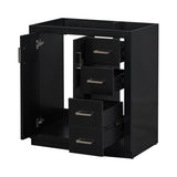 30'' Bathroom without Sink,Solid Wood Frame Bathroom Storage Cabinet Only, Freestanding WF316212AAB