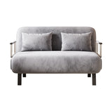 39 Convertible Chair Bed, Tri-Fold Sofa Bed with Adjustable Backrest & Pillow, Leisure Chaise W1767P192812
