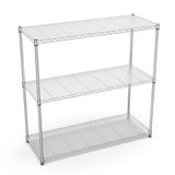 3 Tier Wire Shelving Unit, 1050 LBS NSF Height Adjustable Metal Garage Shelves, Heavy Duty W155091055