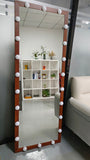 Hollywood Full Length Mirror with Lights Full Body Vanity Mirror with 3 Color Modes Wall Lighted W708P297645