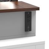 Vanity Desk with Dimmable LED Light with 10 Drawers, Makeup Table with Flip Up Mirror for W760P206128
