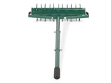 18in Lawn Aerator, Heavy Duty Rolling Aerator Lawn Tool, Manual Lawn Aerator Yard Aerator 00560930